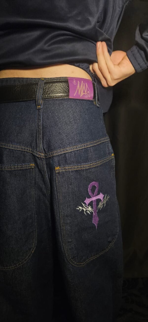 CALÇA JEANS ULTRABAGGY“ANKH RAW DENIM” - Imagem 5